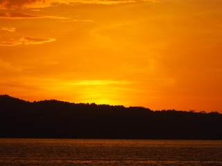 Obraz premium 海の夕暮れ