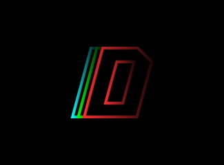 D number font fast, speed motion logo. Sport style futuristic oblique design for   delivery posters, industrial, racing identify and more