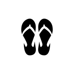 Flip flop icon design template vector isolated illustration