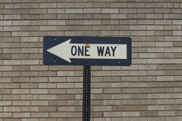 one way sign