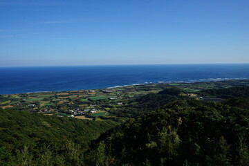 Scenic view from Amagakura observatory, in Tanegashima island, Kagoshima, Japan - 鹿児島県 種子島 天女ヶ倉 展望台からの眺望