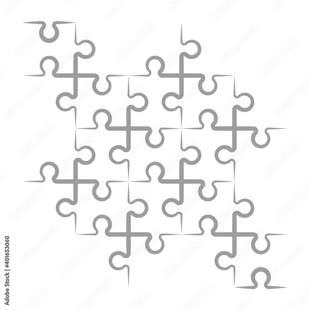 Aufkleber a lot of piece flat puzzle pattern presentation. many step puzzles business background. simple patte