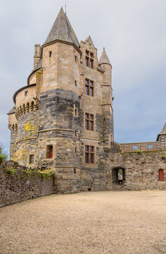 Vitre, France. Chateau de Vitre: the Saint-Laurent tower, 1430