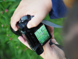 Taking a picture with a camera