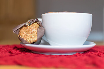 cup of coffee and a muffin