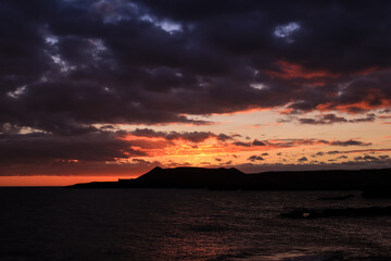 Twilight over Montaña Pelada. Las Galletas. Tenerife
