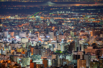 北海道　札幌　札幌市　夜景　日本　都市景観