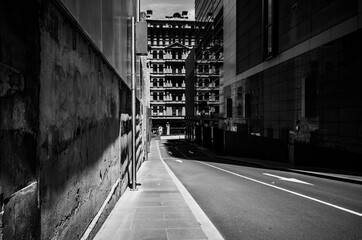 Empty street in the city