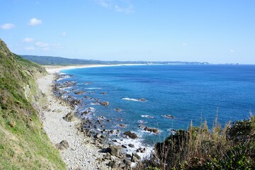 Fototapeta na wymiar Landscape from Cape Kadokura in Tanegashima island, Kagoshima, Japan - 種子島 門倉岬からの眺望 