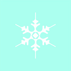 vector winter tree with snowflakes