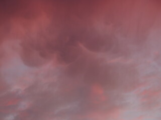 Clouds suring sunset