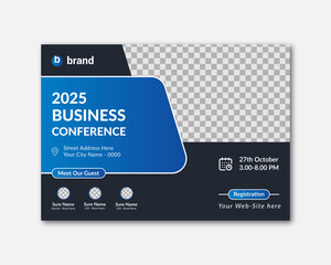Business Conference Flyer, Horizontal Conference Flyer
