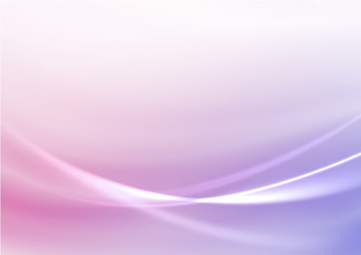 ピンクと紫色のグラデーション背景　光る曲線の交差　背景素材