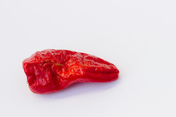 Red pepper isolated on the white background.