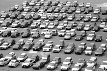 a lot of cars
