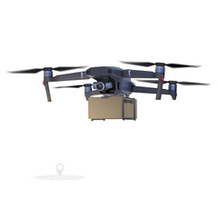 Realistic drone delivers the goods.