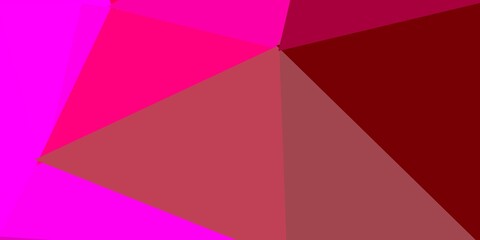 Light pink, yellow vector polygonal pattern.