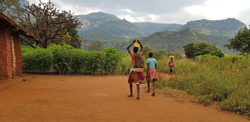 Mount Kadam (Kadama) in Uganda.
Sekudik village