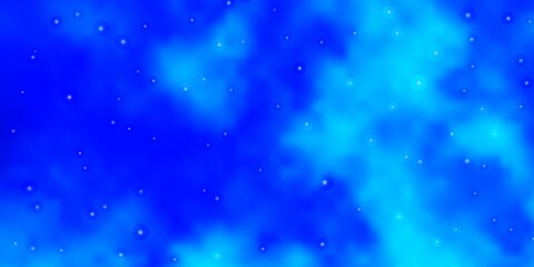 Light BLUE vector pattern with abstract stars.