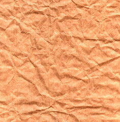 The rough wrinkles of brown paper