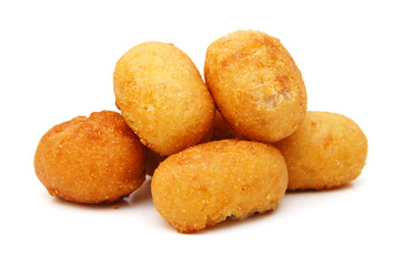 Organic CornDog on white background 