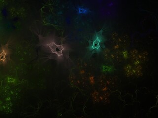 Imaginatory fractal background Image