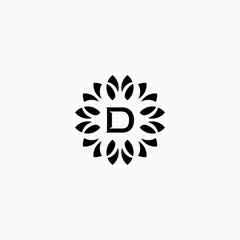 monogram letter D logo design, fashion inspiration