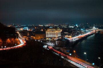 Fototapeta na wymiar night kiev
