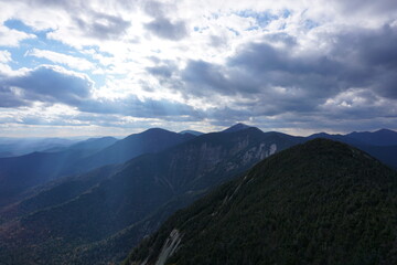 mountains and clouds