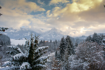 Alpen in der Abendstimmung