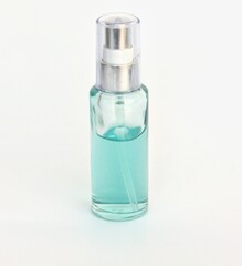 bottle of alcohol on a white background