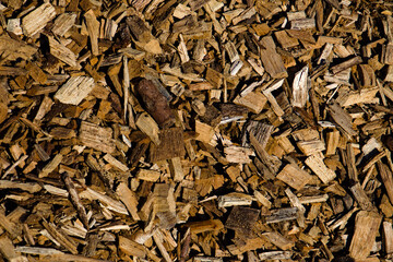 Wood chips texture for natural background or wallpaper