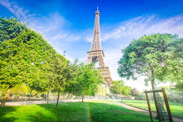 eiffel tour and Paris cityscape