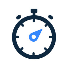 Speed, timer line icon. Editable vector isolated on a white background.