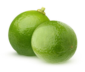lime isolated on a white background with a clipping path.
