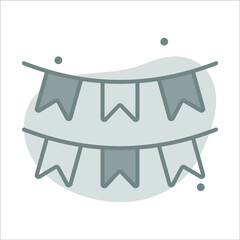 decoration icon, modern style Christmas and New Year line icon, Isolated winter holiday symbols