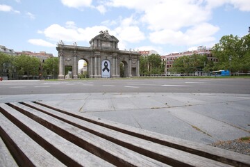 Obraz premium view of the madrid center 