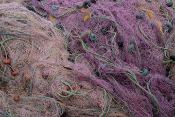 Close up, view of fishing net