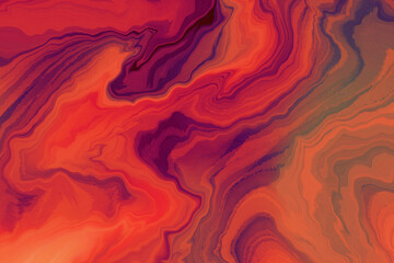 Abstract liquid red background