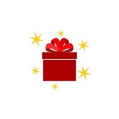 Gift Box Icon isolated on white background
