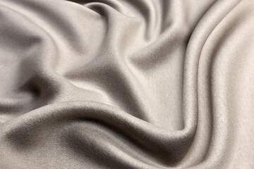 Smooth elegant grey fabric texture can as abstract background for design. Luxury pattern