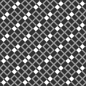 Seamless pattern. Rhombuses, polygons backdrop. Checks, blocks ornament. Squares, rectangles. Ethnic motif. Geometric background. Diamonds, bricks wallpaper. Digital paper, abstract. Vector artwork