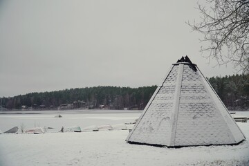 snow, winter, camp,  nature © Wojciech