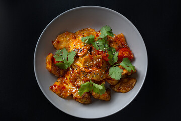 vegetables in breadcrumbs