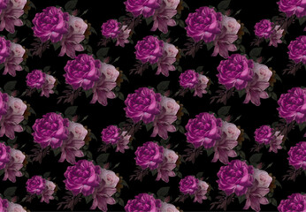 seamless pattern with roses, fashion fabric,design textile