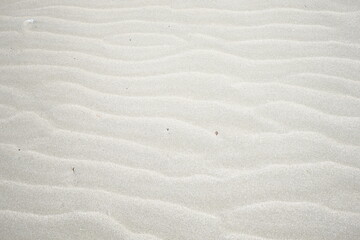 Fototapeta na wymiar White Sand dunes at Hamada Beach in Tanegashima island, Kagoshima, Japan - 日本 鹿児島 種子島 波打った白い砂 ビーチ