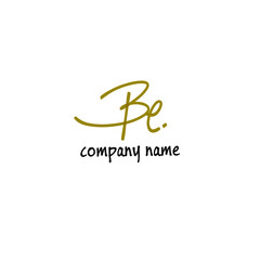 BE Handwritten Logo for Identity