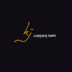 KJ Handwritten Logo for Identity