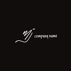 MJ Handwritten Logo for Identity