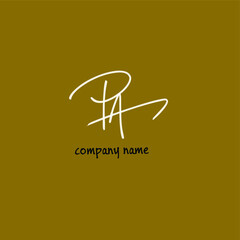 PA Handwritten Logo for Identity